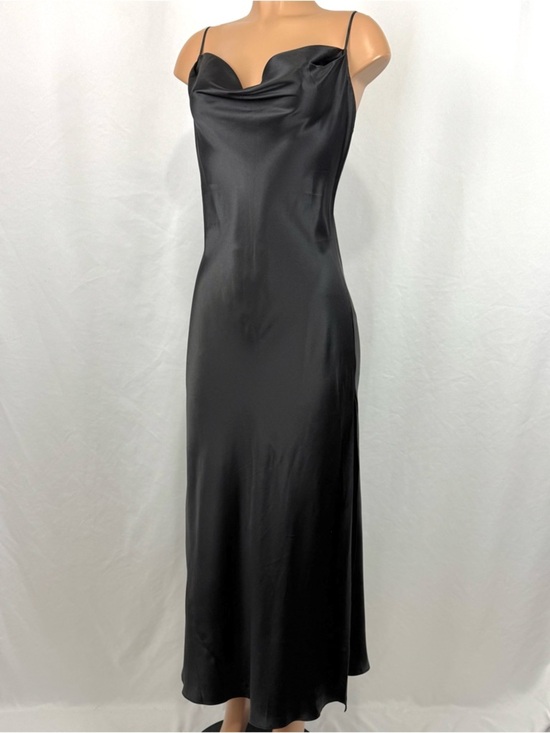 Victoria's Secret Other - Y2K Victoria's Secret Silk Black Draped Bias Cut
Vintage Maxi Gown Slip Dress L